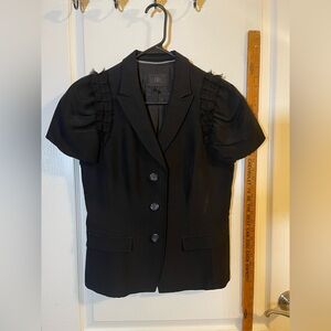 Banana Republic Black Short Sleeve Blazer